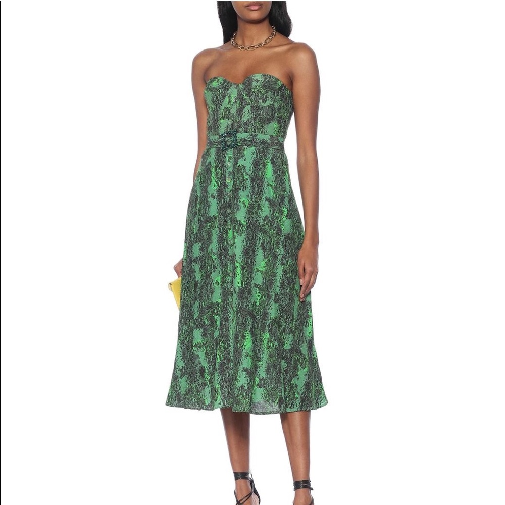 Rotate Birger Christensen Peggy Green Dress